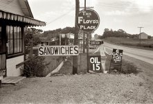 tourist signs on us 40, 1938.jpg