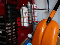 Hazet sockets & spray cans on outside of Tall Red Tool Chestx.JPG
