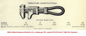 1890s Hibbard Spencer Barlett & Co catalog Whitman & Barnes Hercules wrench pp 153.jpg