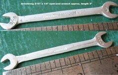 Armstrong Chromium Vanadium 3.16 x 1.4 open-end wrench (ebay 224022099907 01).jpg Armstrong Chromium Vanadium 3.16 x 1.4 open-end wrench (ebay 224022099907 01).jpg