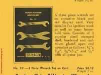 Indestro 131 3-pc 'Handy' Ignition Wrench Set - 1935 Indestro catalog pp 41.jpg Indestro 131 3-pc 'Handy' Ignition Wrench Set - 1935 Indestro catalog pp 41.jpg