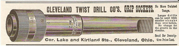 1895 Cleveland Twist Drill Co. Grip Socket ad.jpg