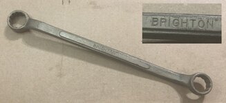 Brighton 5.8 x 11.16 Chromium Vanadium DBE wrench (ebay 334258629225 01).jpg Brighton 5.8 x 11.16 Chromium Vanadium DBE wrench (ebay 334258629225 01).jpg