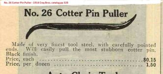 No. 26 Cotter Pin Puller - 1914 Cray Bros. catalog pp 328.jpg