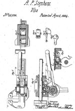 1864 Stephens vise patent drawing.jpg