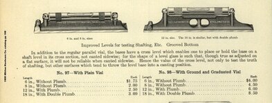Starrett 97 98 level 1905 Whiton Hardware Co. catalog pp 158.JPG