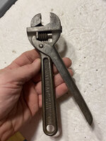 Universal Wrench Co. 8-in adjustable (patent 130568 CA 191760)(ebay 266088238131 01).jpg