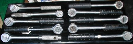 10UsedOneHalfRatchetsBlackHandlePowrKraft.Wright.Etc..JPG