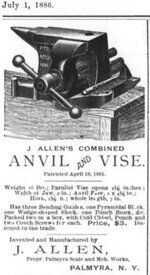 Z JosephAllen PalmyraNY ad in TheIronAge Vol38 No1 July01 1886 p31.jpg Z JosephAllen PalmyraNY ad in TheIronAge Vol38 No1 July01 1886 p31.jpg