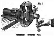 1875 Penfield patent vise 1 (Scientific American Vol 32 No 13).jpg