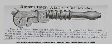 1867 A.J. Wilkinson & Co. catalog pp 53 Bemis & Call wrench (patent 6002 23751).jpg