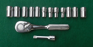 Wizard H2926 14 pc 1.4 dr SAE socket set 120223 06.jpg