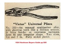 Kraeuter 305 Victor slip-joint plier 1924 Hardware Buyers Guide pp 505.jpg