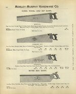 1908 Morley Murphy Hardware Co. catalog Bishop Disston saw ad pp 302.jpg