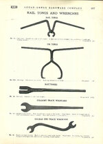 1901 Logan-Gregg Hardware co catalog STS Railroad Rail Tongs and Wrench ad pp 157.jpg 1901 Logan-Gregg Hardware co catalog STS Railroad Rail Tongs and Wrench ad pp 157.jpg