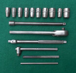 Duro Chrome 17 pc 1.4 dr SAE socket set 092924 DURO1 07.jpg
