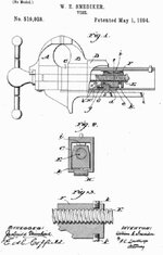 1894 Snediker vise(2) patent drawing.jpg