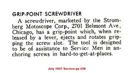 1937 Service Stromberg Motoscope Grip-Point screwdriver ad pp 438.jpg