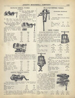 1927 Joseph Woodwell Co. catalog Hollands North Bros. Williams Vulcan Yost vise ad pp 141.jpg