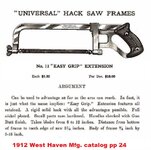 West Haven Mfg. Co. No. 12 Easy Grip hacksaw 1912 West Haven catalog pp 24.jpg
