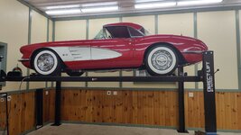 Corvette on lift.jpg