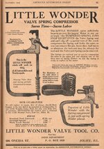 1924 American Automobile Digest Little Wonder Valve Spring Compressor ad pp 61.JPG