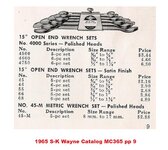 1965 S-K Wayne Open-End Wrench Sets pp 9.JPG