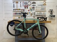 Bianchi on work stand.JPG Bianchi on work stand.JPG