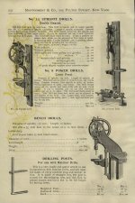 1897 Montgomery & Co. catalog bench & post drills ad pp 232.jpg 1897 Montgomery & Co. catalog bench & post drills ad pp 232.jpg