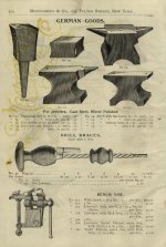 1897 Montgomery & Co. catalog German Goods anvil vise ad pp 102.jpg 1897 Montgomery & Co. catalog German Goods anvil vise ad pp 102.jpg