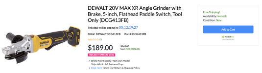 DEWALT 20V MAX XR Angle Grinder with Brake, 5-inch, Flathead Paddle Switch.png DEWALT 20V MAX XR Angle Grinder with Brake, 5-inch, Flathead Paddle Switch.png