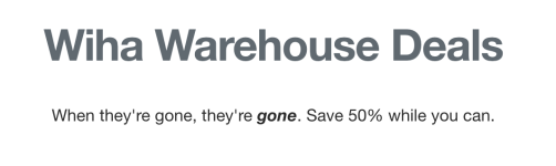 Wiha Warehouse Deals.png Wiha Warehouse Deals.png