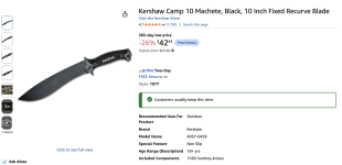 Kershaw Camp 10 Machete.png Kershaw Camp 10 Machete.png