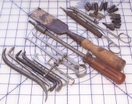 ys4 b Drivers callipers chisle surg tongs.jpg