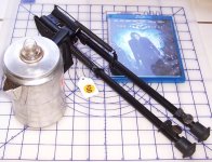 E1 2 cup coffee pot, Bipod Batman Blueray.jpg