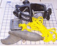 Free 3 trolling motor mount, downriger weight diving weight Nylon rope.jpg