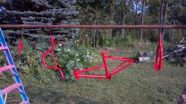 Molly's bike frame painted.jpg