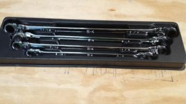 SK Gpro flex XXL reversible ratcheting wrench set SAE 5-16 to 3-4 like new most over them never .jpg