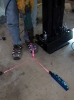 drilling hole using laser levels1.JPG