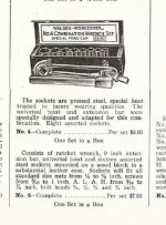 1922 Bostwick-Braun Co. Catalog Walden-Worcester No. 4 and No. 6 socket wrench kits pp 107.jpg 1922 Bostwick-Braun Co. Catalog Walden-Worcester No. 4 and No. 6 socket wrench kits pp 107.jpg