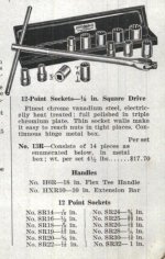 Hinsdale 13R 1.2 dr socket set - 1947 Northern Hardware & Supply Co. catalog pp 1019.jpg