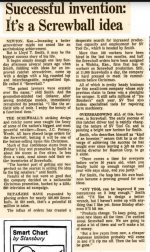 Screwball Screwdriver article, Chicago Tribune, October 10, 1977.jpg
