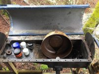 Open oil pan and car drain pan.jpg