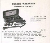 Bethlehem Quickway 'Set D' 1.2 hex drive SAE socket set - 1924 Schafer Co. catalog ad pp 434.jpg Bethlehem Quickway 'Set D' 1.2 hex drive SAE socket set - 1924 Schafer Co. catalog ad pp 434.jpg