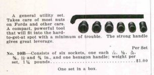 Bethlehem Quickway no. 10B 1.2 hex drive SAE Socket set - 1924 Schafer Co. catalog pp 434.jpg Bethlehem Quickway no. 10B 1.2 hex drive SAE Socket set - 1924 Schafer Co. catalog pp 434.jpg