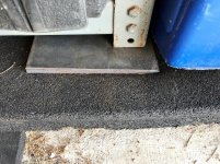 stout cabinet's weight is pushing plates down into rubber gym mats so need to remove mats (2).jpg
