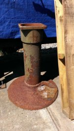 old cast iron grinder stand with huge round base.jpg