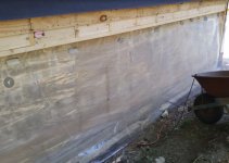 plastic to protect the sheet rock and plywood on the inside.JPG