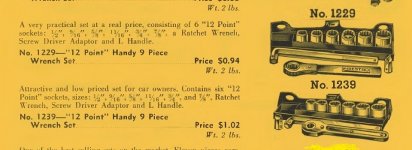Indestro 1229 1239 'Handy' 9-pc 1.2 hex drive SAE socket set - 1935 Indestro catalog pp 23.jpg