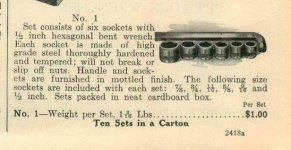 None Better No. 1 7-pc 1.2 hex drive SAE socket set - 1926 Decatur & Hopkins Co. catalog pp 531.jpg